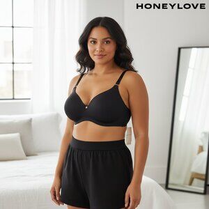 Honeylove CloudEmbrace Bra with CloudWire NWT Black 38D Deodorant